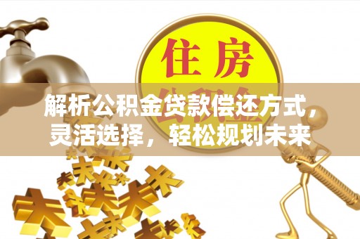 中站解析公积金贷款偿还方式，灵活选择，轻松规划未来